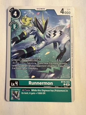Runnermon BT16-043 C Digimon CCG | Beginning Observer NM