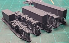 N Scale 3D Resin Printed Intermodal Sample Pack in HIGH DEFINITION on Supports