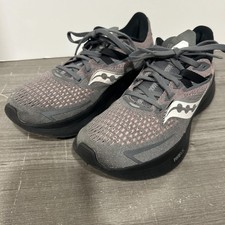 Saucony Ride 15 Women Gray/Purple Athletic Running Shoes S10729-22 Size 8 PWRRUN