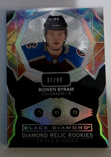 2020-21 Upper Deck Black Diamond Bowen Byram Diamond Relic Rookie 97/99
