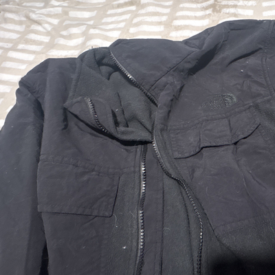 #ad The North Face Men#x27;s S Black 3 in 1 Full Zip Nylon Jacket Stand Up Collar $40.00