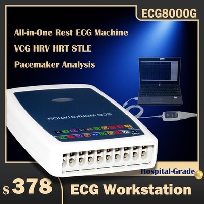 ECG 8000G ECG Workstation 12 Lead Resting EKG Recorder Free PC Software