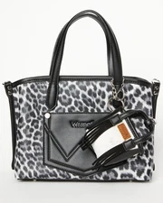 Wrangler X Boot Barn Cowhide Mini Handbag Charm Black