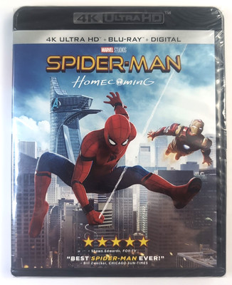New: Spiderman Homecoming, 4K Ultra HD/ Blu-ray + Digital, NIB Sealed
