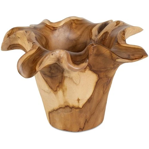 Uttermost 17134 Teak Flow Natural Teak Wood Outdoor Bowl - Picture 1 of 11