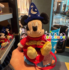 Original HongKong Disney 2026 Mickey Magician Plush Magnetic Shoulder Pal Plush