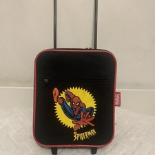 Marvel Spider-Man Kids Suitcase Rare 2002 Wheels And Long Handle Small