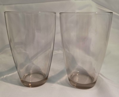 (138) Set Of 2 Vintage Bormioli Rocco Pink ''Gallery'' Cooler Glasses