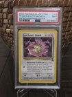 Pokemon 2000 Team Rocket's Meowth Black Star Promo PSA 9