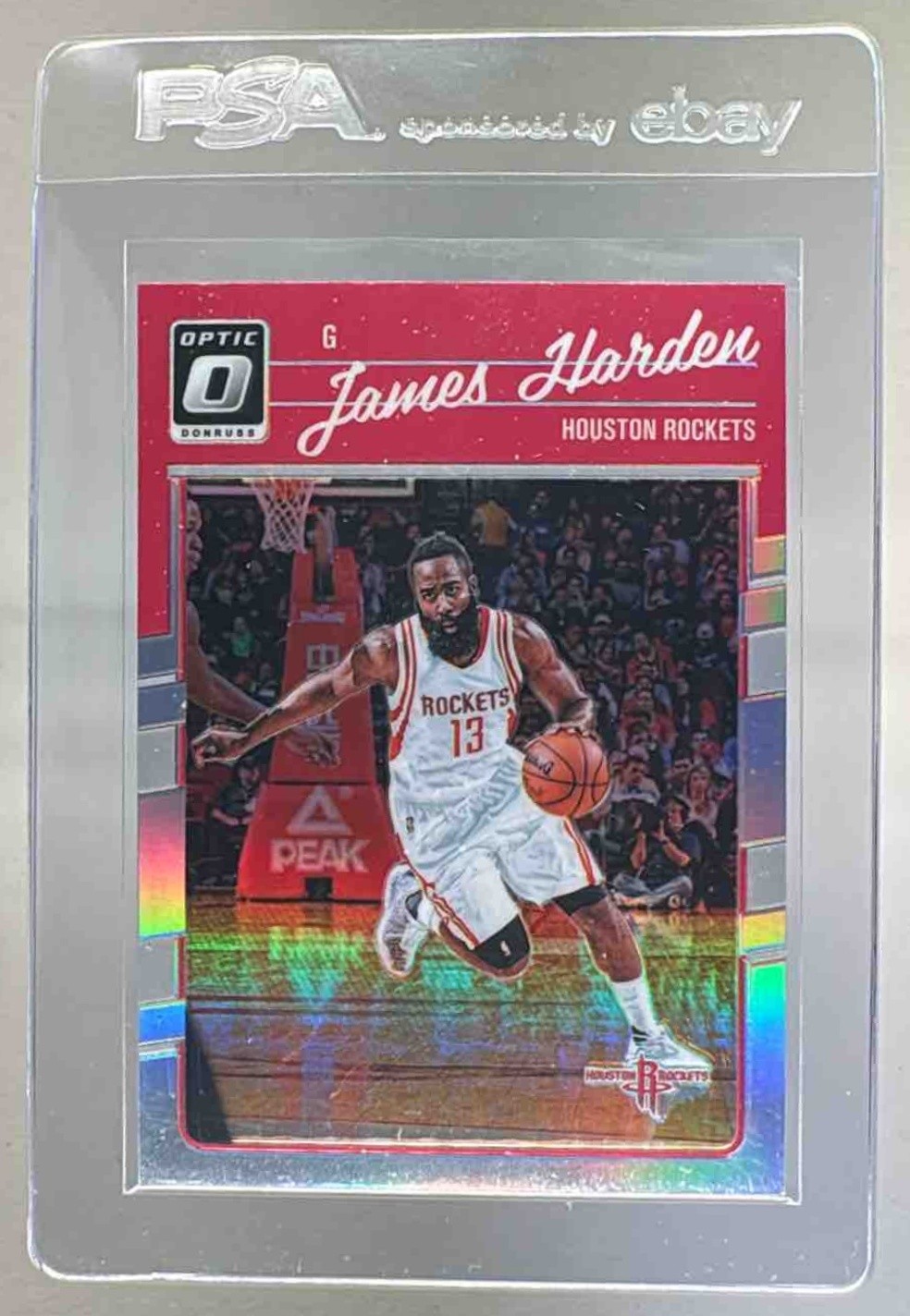 James Harden 2016 Panini Donruss Optic #110 Holo Silver Prizm 1st Year