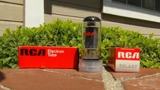 50L6GT x2 NOS/NIB RCA Power Output Tubes-AA5 Radios-Tested-Free Shipping US