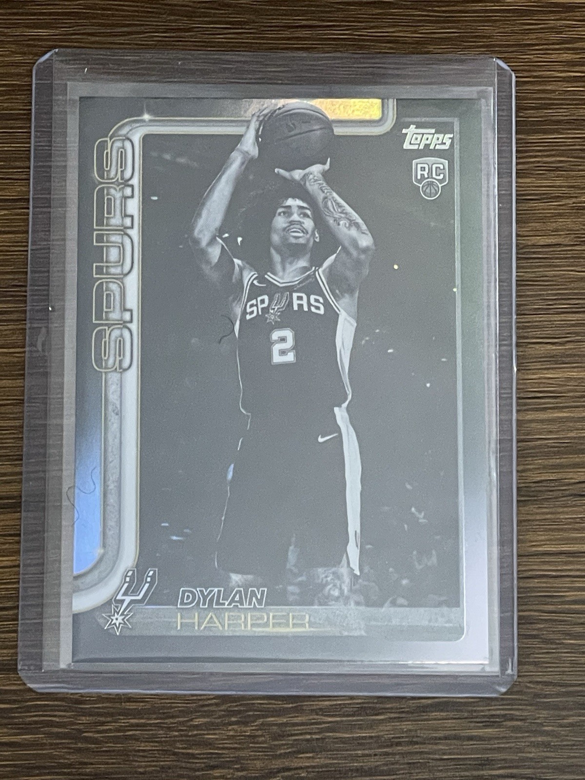 2025-26 Topps - Dylan Harper #202 Blackout (RC) Rookie Spurs Black Friday