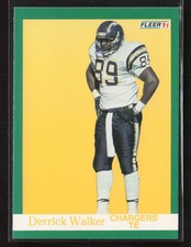 Derrick Walker 1991 Fleer #181 San Diego Chargers