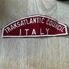 Vintage BSA Transatlantic Council Italy 🇮🇹 Patch