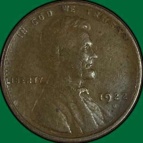 1922-D Lincoln Wheat Cent Fine F Coin #34294