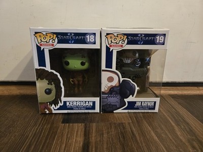 Funko Pop Starcraft II Lot - Kerrigan 18 , Jim Raynor 19