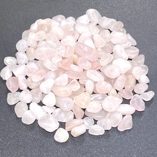 Pink Rose Quartz Small Tumbled Stones By The Ounce or Pound Wholesale