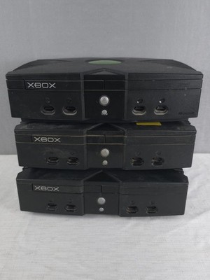 Microsoft Original Xbox Console Lot of 3 Tested Broken For Parts Repair Only