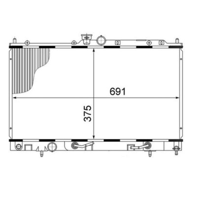 Kühler Motorkühlung MAHLE CR 1483 000S