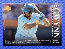 1995 Upper Deck Checklists Tony Gwynn #2 of 5 - Foil - 10+ Items Ship FREE!