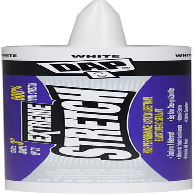 Extreme Stretch Acrylic Urethane Premium Elastomeric Sealant, White, 10.1 Oz (70