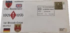 1st British Corps Bielefeld 75th Anniversary Aldershot 24/11/1976 Cover