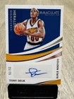 2020-21 Panini Immaculate Tony Delk Heralded Signatures Auto /75 HS-TDL *Read*