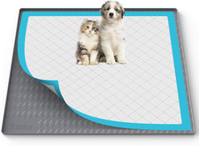 Pee Pad Holder for Dogs,Silicone Dog Puppy Pad Holder, 34 x 28 No Spill Raised L