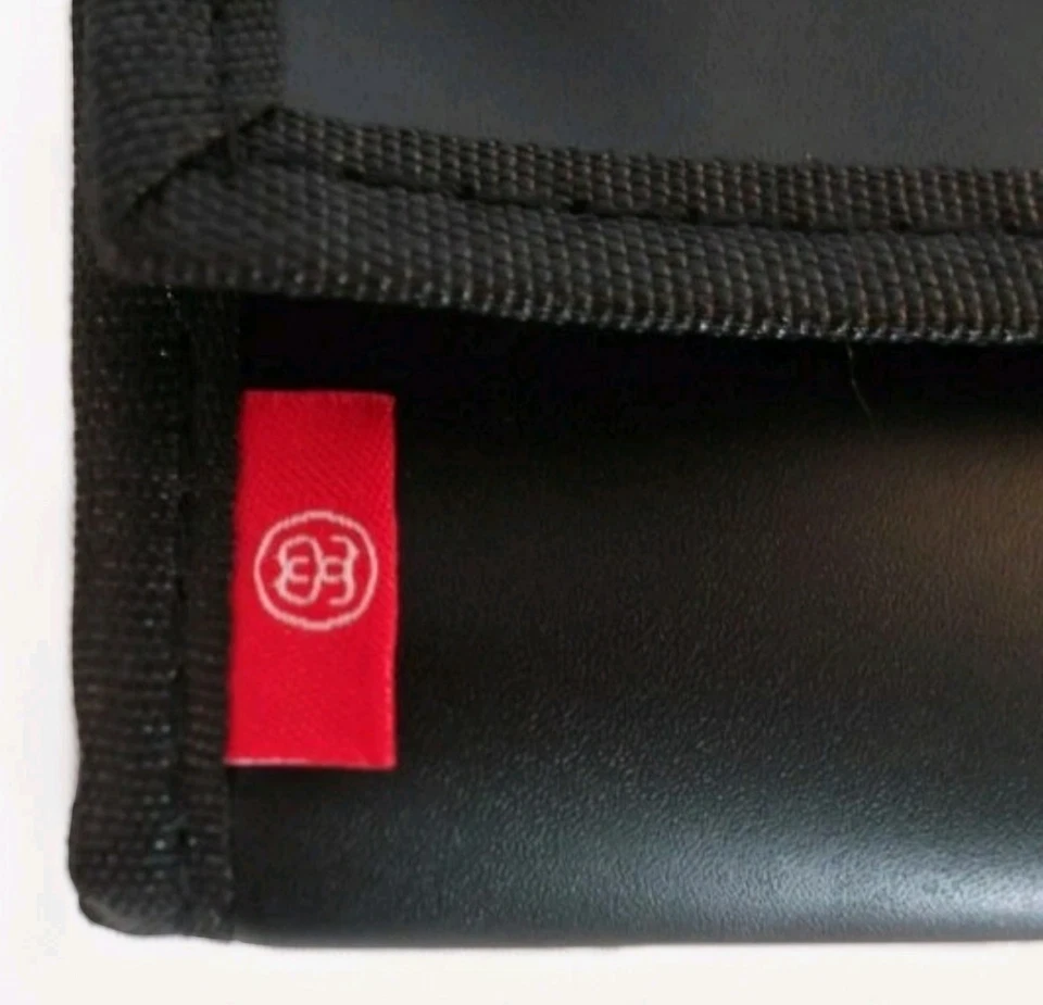 С ЯРЛЫКАМИ Stussy тройного сложения черный кожаный бумажник сделано в США 100% подлинный STUSSY новый - Изображение 4 из 4