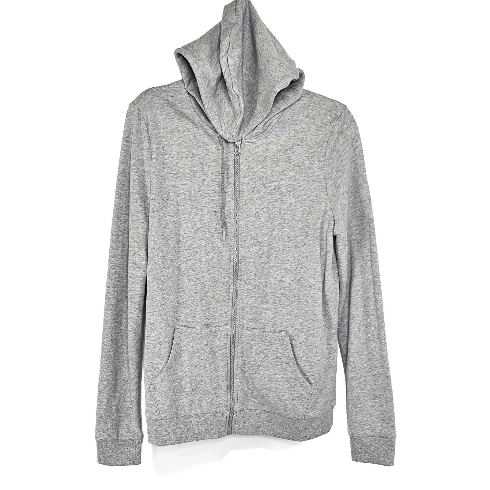 Victorias Secret Sport Fleece Lined Jacket Womens Size Medium Hoodie Gray
