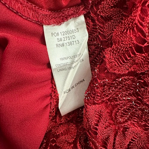 Rotes Spitzenkleid von Doe & Rae für Damen Größe M - Bild 4 von 4