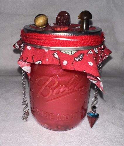 Dream Jar - Handmade ART - Crystals - Real Shells - Multiple Colors Available - Picture 2 of 20