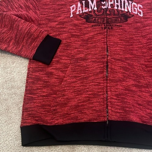 Salt Creek Apparel Men's Sherpa Lined Hoodie Palm Springs CA Graphic Full Zip XL - Imagen 3 de 11