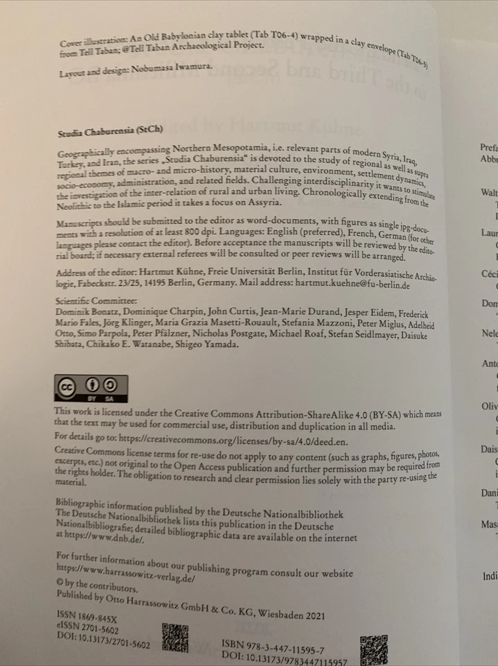 Studia Chaburensia Vol. 9 Calendars & Festivals On Mesopotamia / VVV Foto 2 de 4