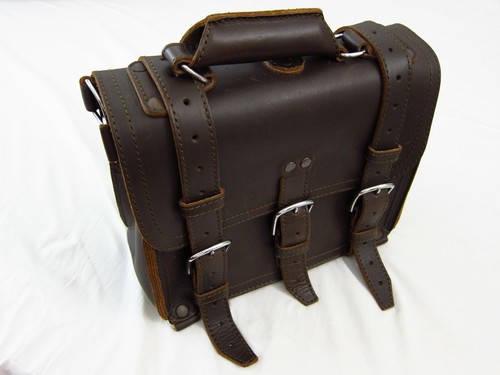 Saddleback Leather 12" SMALL CLASSIC BRIEFCASE Suede Lined 2-Rivet DCB - Picture 12 of 12