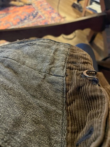 1930s Velours D'Amiens French Corduroy Work Pants - Picture 15 of 17