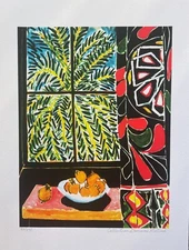 Henri Matisse EGYPTIAN CURTAIN Estate Signed Limited Edition Giclee Art 16 x 12"