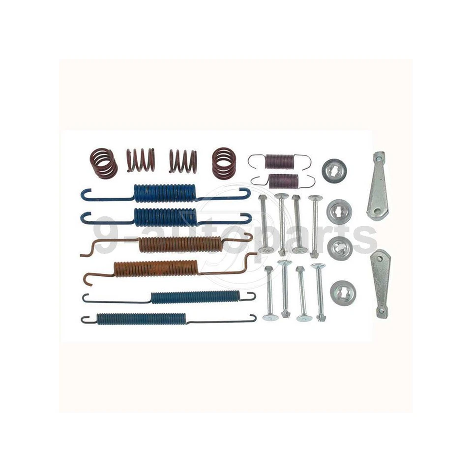 Kit de tambores, sapatas e ferragens de freio traseiro para 1985-1993 Volkswagen Cabriolet - Imagem 3 de 4