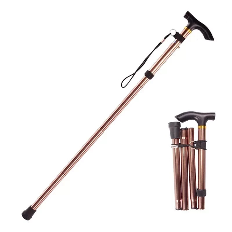 Cane Walking Stick Adjustable Folding walking Aluminum Collapsible Travel Hiking