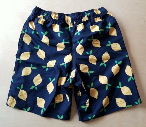 NWOT Hanna Andersson BLUE LEMON SUNBLOCK SWIM SHORTS TRUNKS 130 8 SOLDOUT $46 - Picture 4 of 8