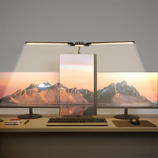 Adjustable LED Desk Lamp with Blue Light Blocking Glasses for Eye Comfort