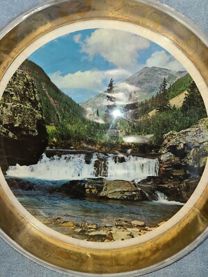 MOUNTAIN SCENE,''COORS LIGHT BEER TRAY''~ROCKY MOUNTAIN SPRING WATER;PLASTIC;13''