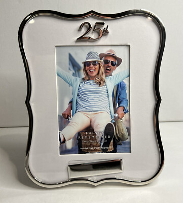 25th Anniversary Frame, Silver Anniversary, 5  x 7  Things Remembered Engravable