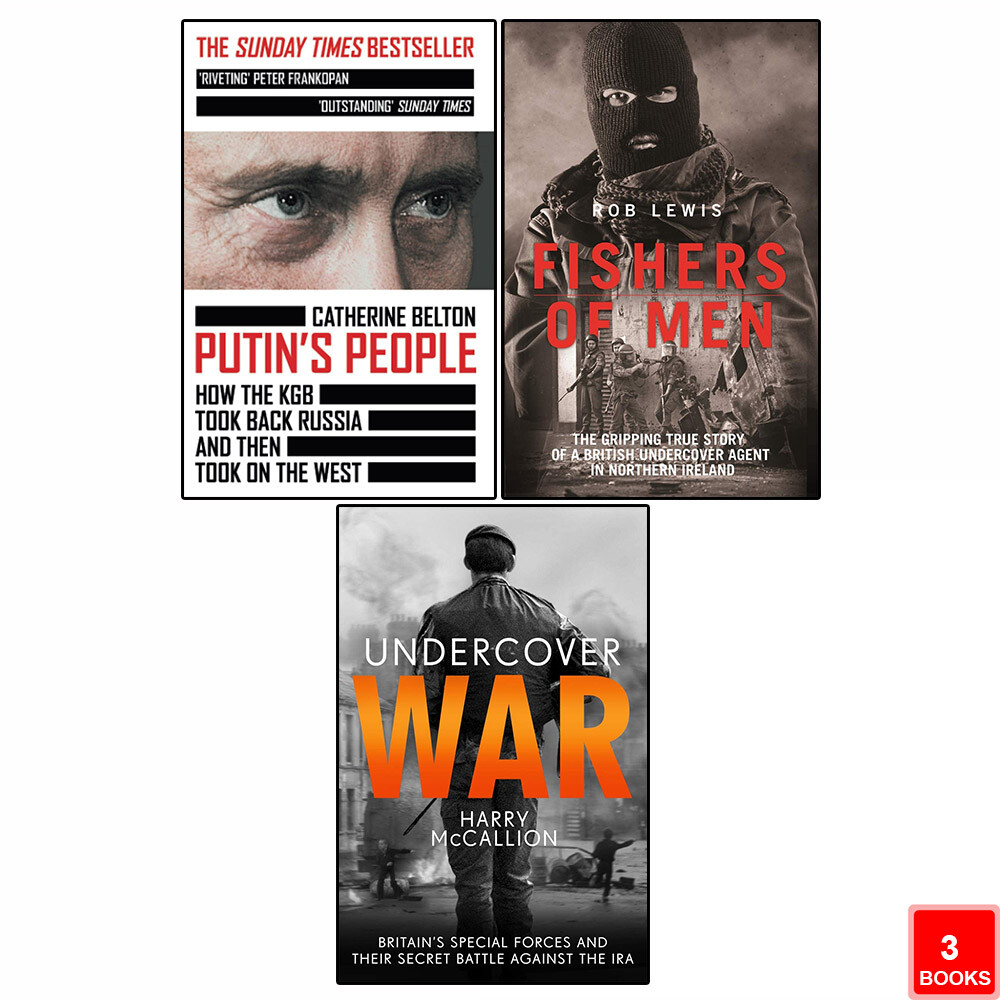Putin's People, Fishers of Men, Undercover War 3 Books Collection Set New