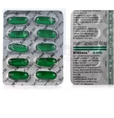 Vitamin E Capsule for Glowing Face Skin Healthy Hair Acne -100 Capsules FREESHIP