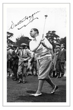 WALTER HAGEN GOLF SIGNED AUTOGRAPH PHOTO PRINT