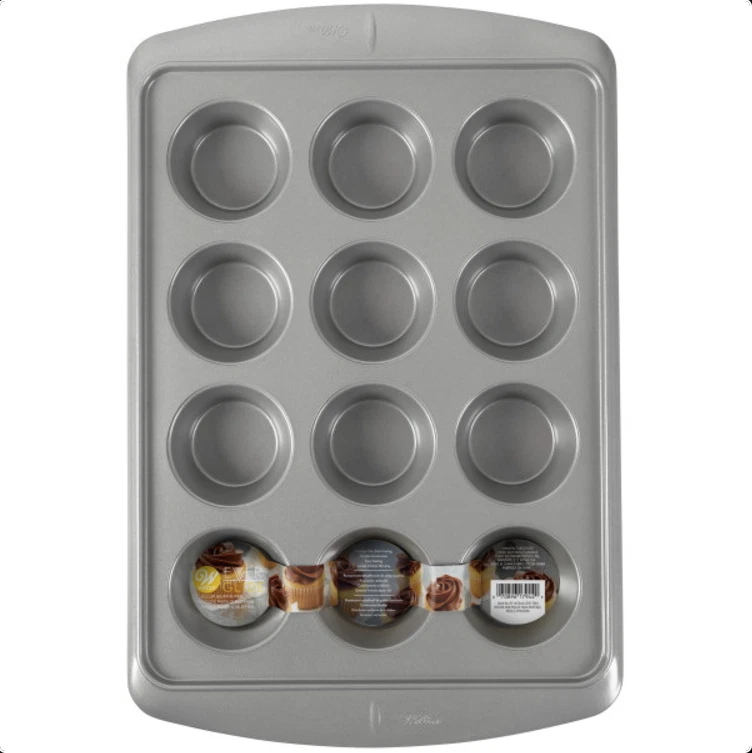 🚨Wilton Ever-Glide12 calvuty Muffin Pan 2105-7944 Non-Stick Oven Mitt