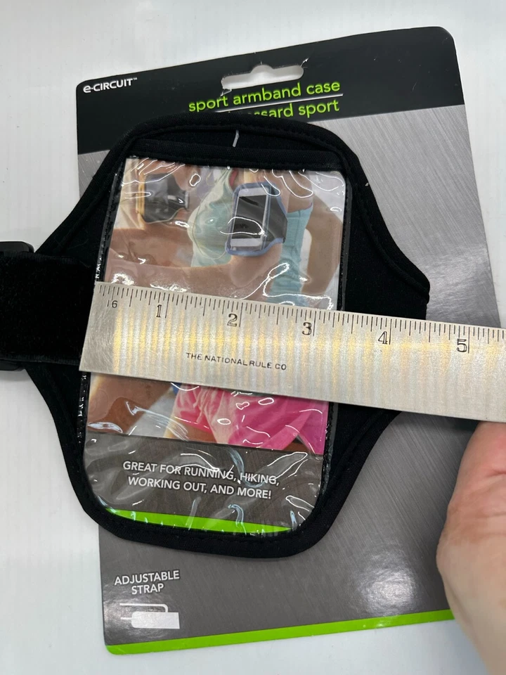 e-Circuit Universal Sports Running Armband Cell Phone Case Holster Black - Image 2 of 4