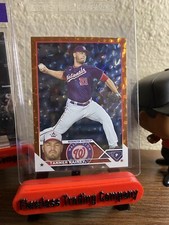 Tanner Rainey 2023 Topps Series 1 Orange Refractor /299 Washington Nationals #80