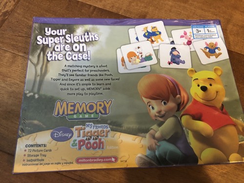 My Friends Tigger And Pooh Memory Game Winnie The Pooh 2007, Milton Bradley - Picture 3 of 3